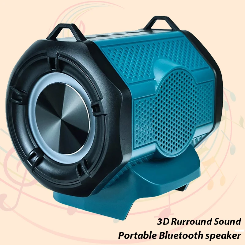 

Portable Bluetooth Speaker Stero Player Cordless Loudspeaker Amplifier for Makita 18V Li-ion Battery With USB Party Outdoor