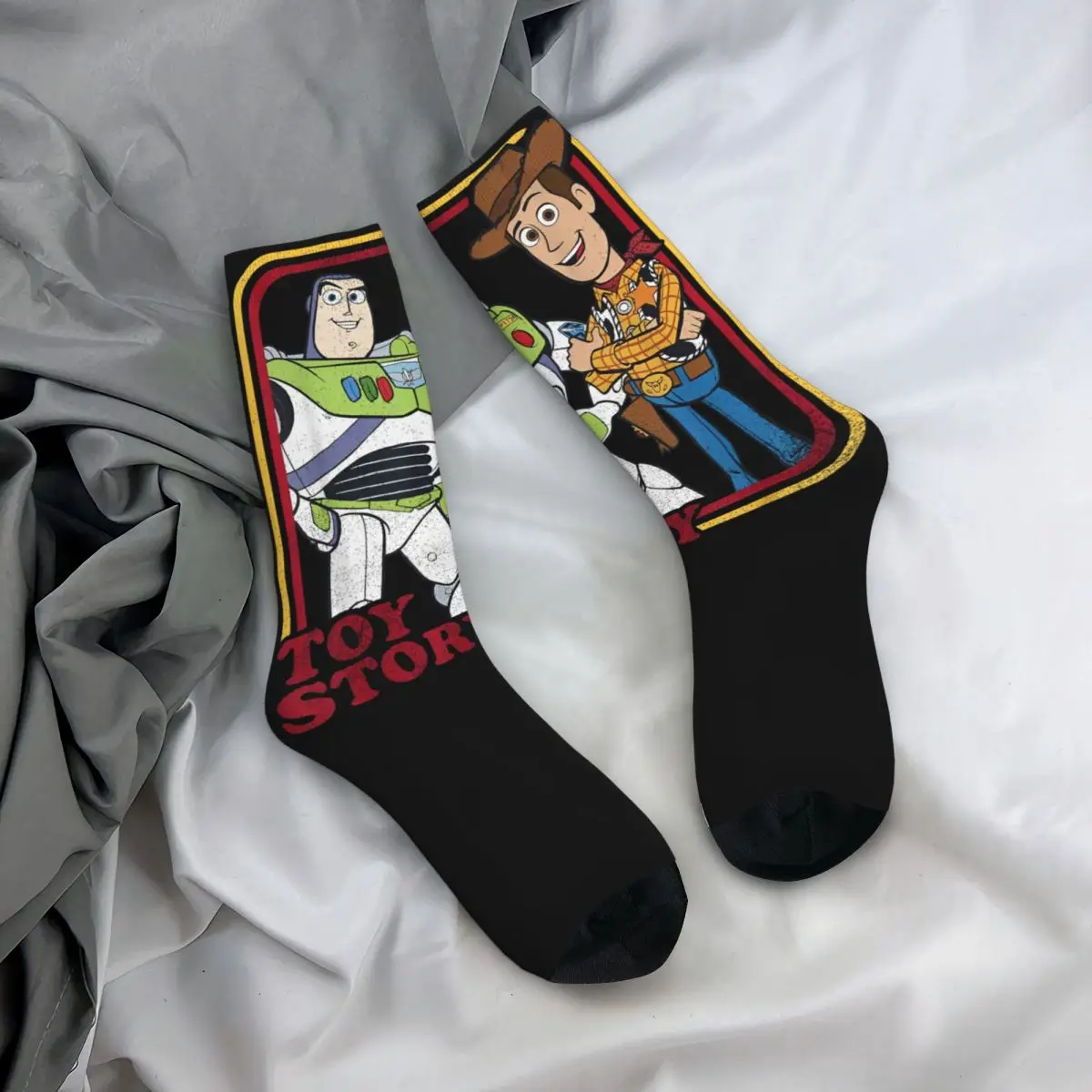 Girl Cute Socks Toy Story Buzz Lightyear Woody Buds Merch Comfortable Dress Socks Suit For All Season