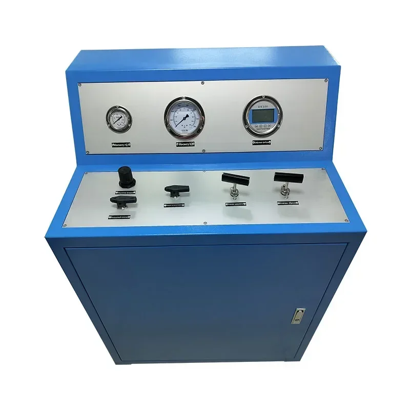 Free shipping Wellness Model:WS-AH100-D  600-800 bar Closed  cabinet High pressure air hydraulic pump system with digital  gauge