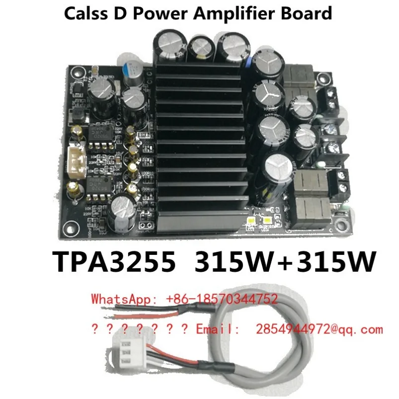 TPA3255 Fever HIFI Digital Power Amplifier Board, High Power 2.0 Channel, Stereo 600W HIFI