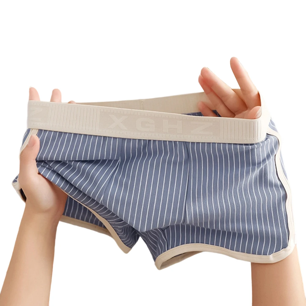 Comfortable Cotton Panties Men Panties Classic Style Black Cotton Underwear 10 Spandex Blend Suitable For Male