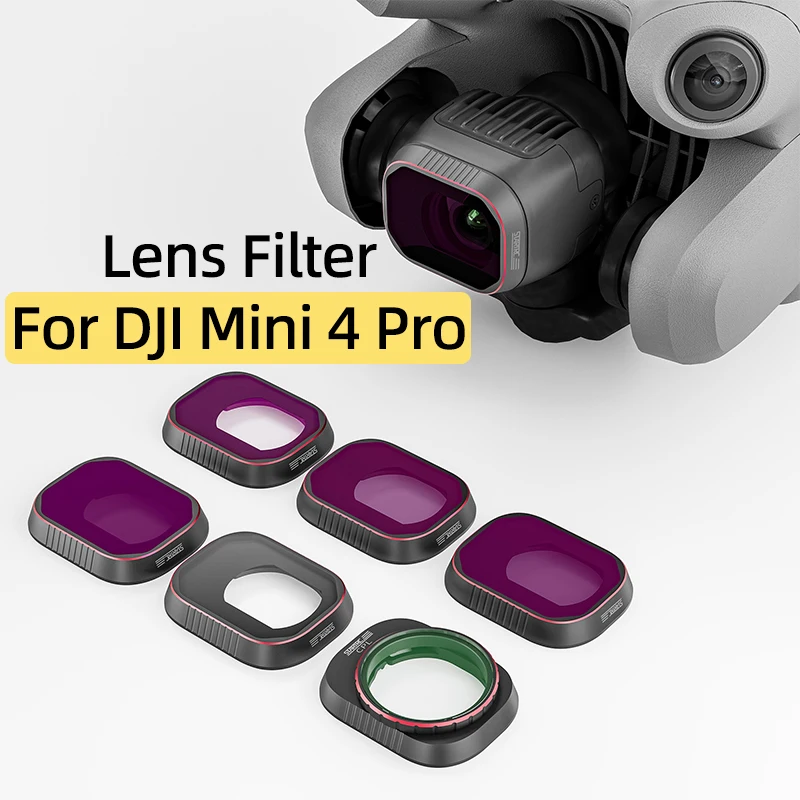 For DJI Mini 4 Pro Drone Gimbal Camera Lens Filters UV/CPL/ND16/64/256/GND16/Star/Night Filters Kits Photography Accessories