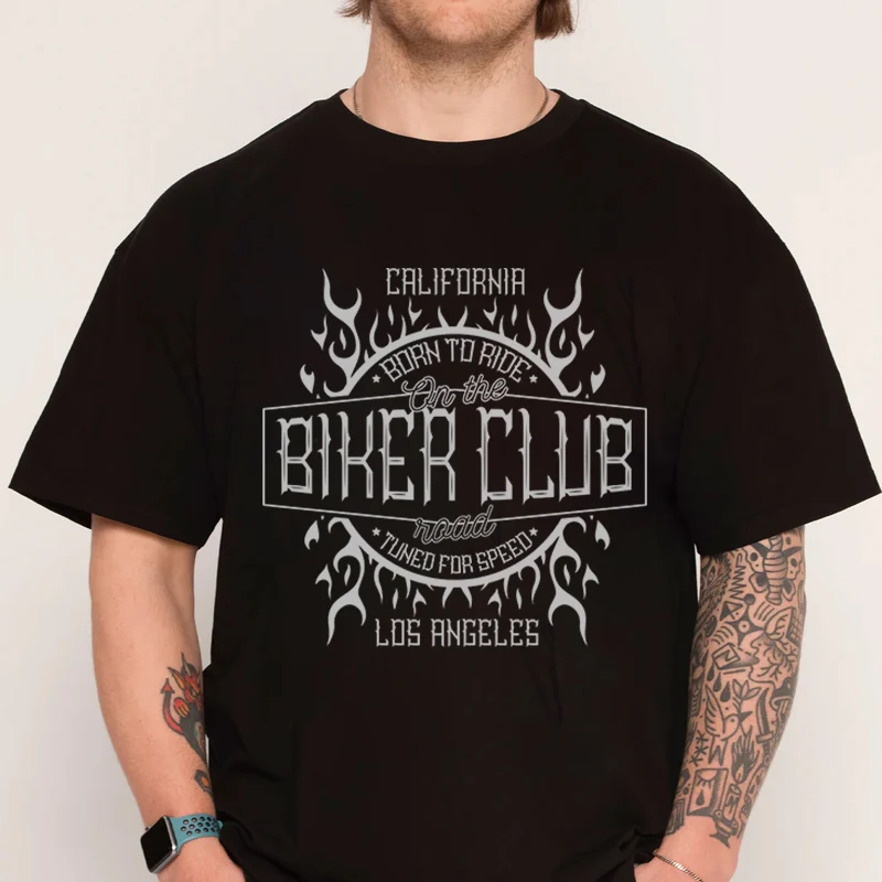 

Мужская мотоциклетная футболка с индивидуальной велосипедной футболкой, мужская рубашка из 100% хлопка, повседневная одежда с короткими рукавами, футболки с круглым вырезом