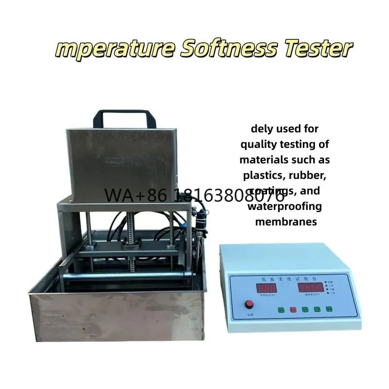 Digital Display Stainless Steel Low Temperature Flexibility Tester Waterproof Roll Softness Measurement OEM Customized