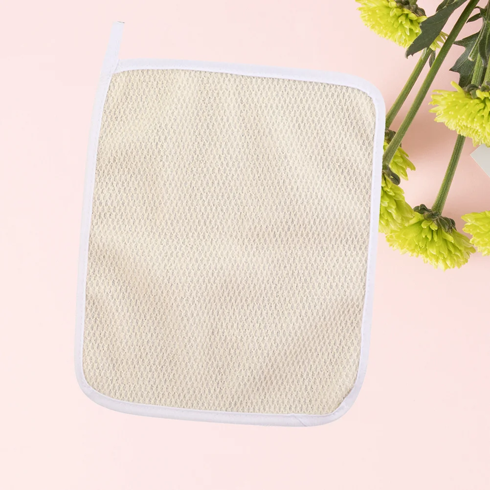 

5pcs Exfoliating Bath Square Nylon Wash Cloth Quick Dry Skin Scrubber For Back Face Body Shower Exfoliating Bath Cloth Back