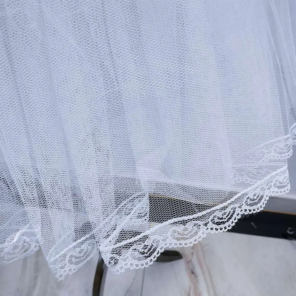 Modischer Lolita Petticoat für Cosplay, Weißer Ballkleid-Unterrock, Verstellbarer Atmungsaktiver Krinoline-Rock für Hochzeitskleider