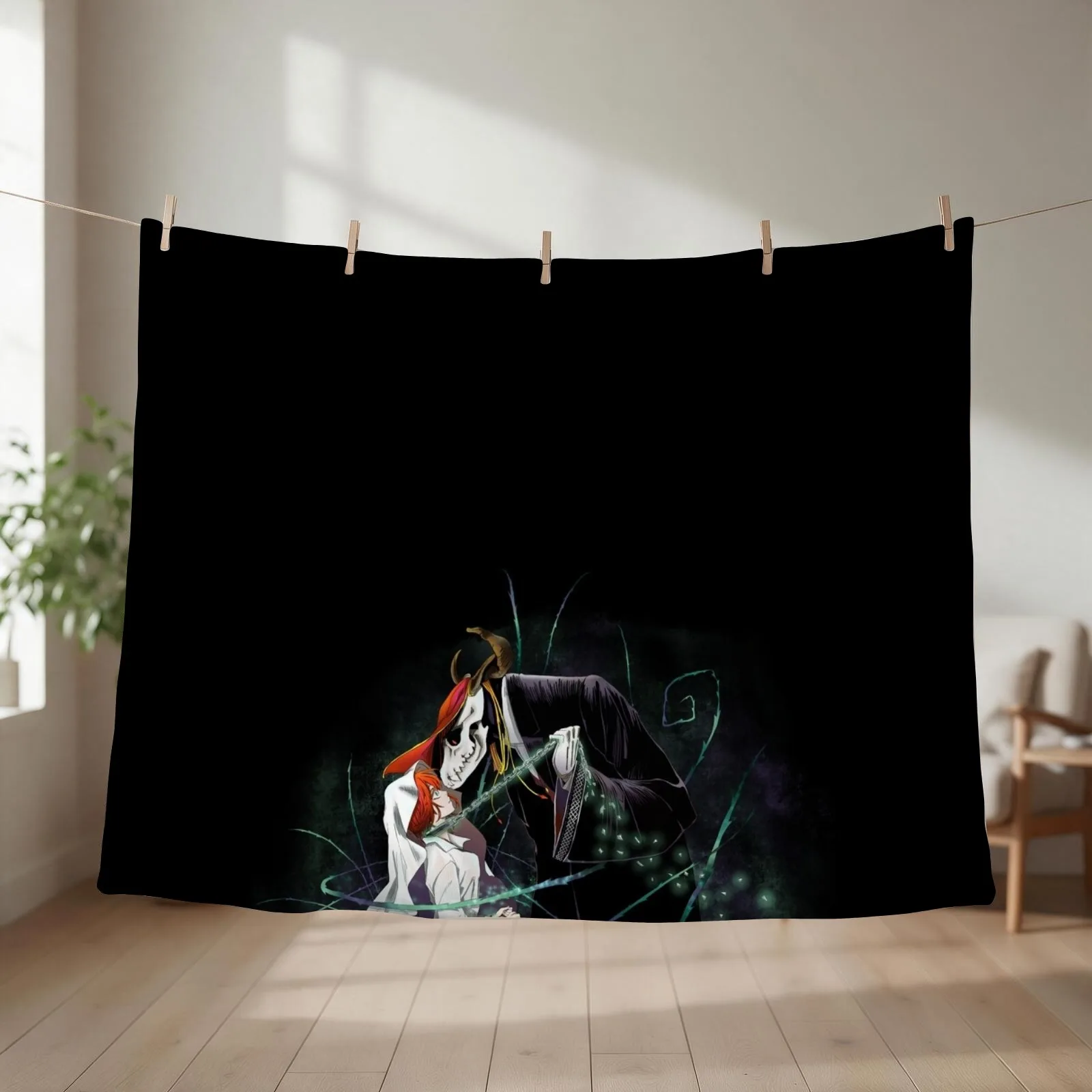 The Ancient Magus Bride Throw Blanket couch cozy soft plush fuzzy picnic outdoor blanket
