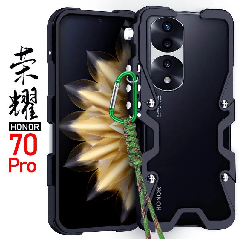 FOR HONOR 70 Pro mobile phone case metal protective case individual anti-fall all-inclusive mechanical model