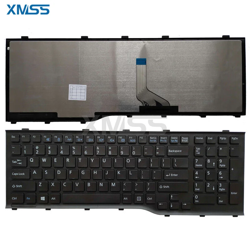 US Keyboard New For Fujitsu Lifebook AH532 A532 N532 NH532 Series Black