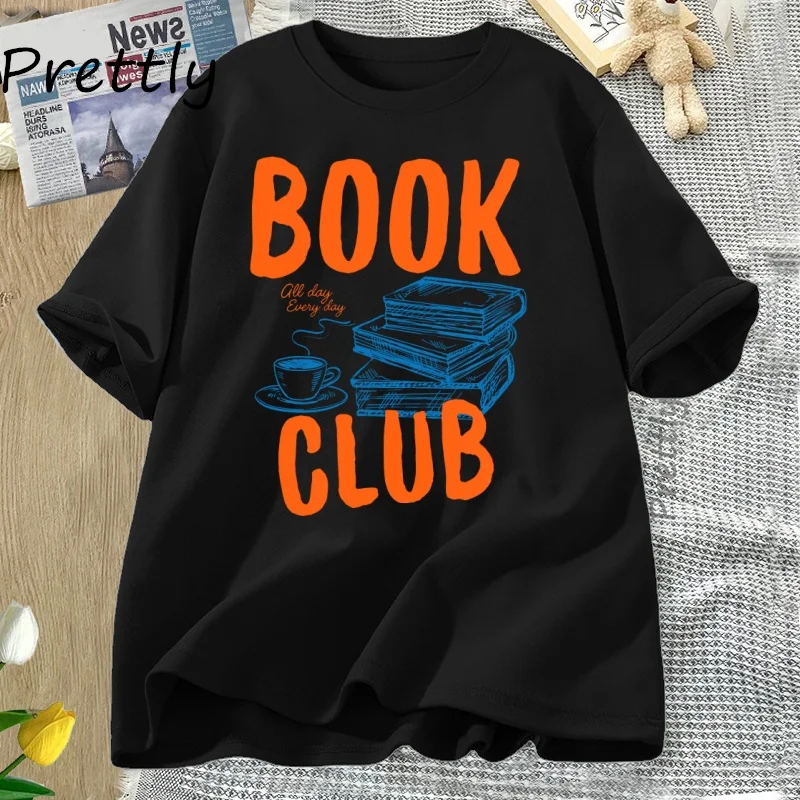 Retro Book Club T Shirt Literature Lover Reading Tshirt Bookworm Trendy Tshirt Bookish T-Shirt Book Lover Librarian Clothing