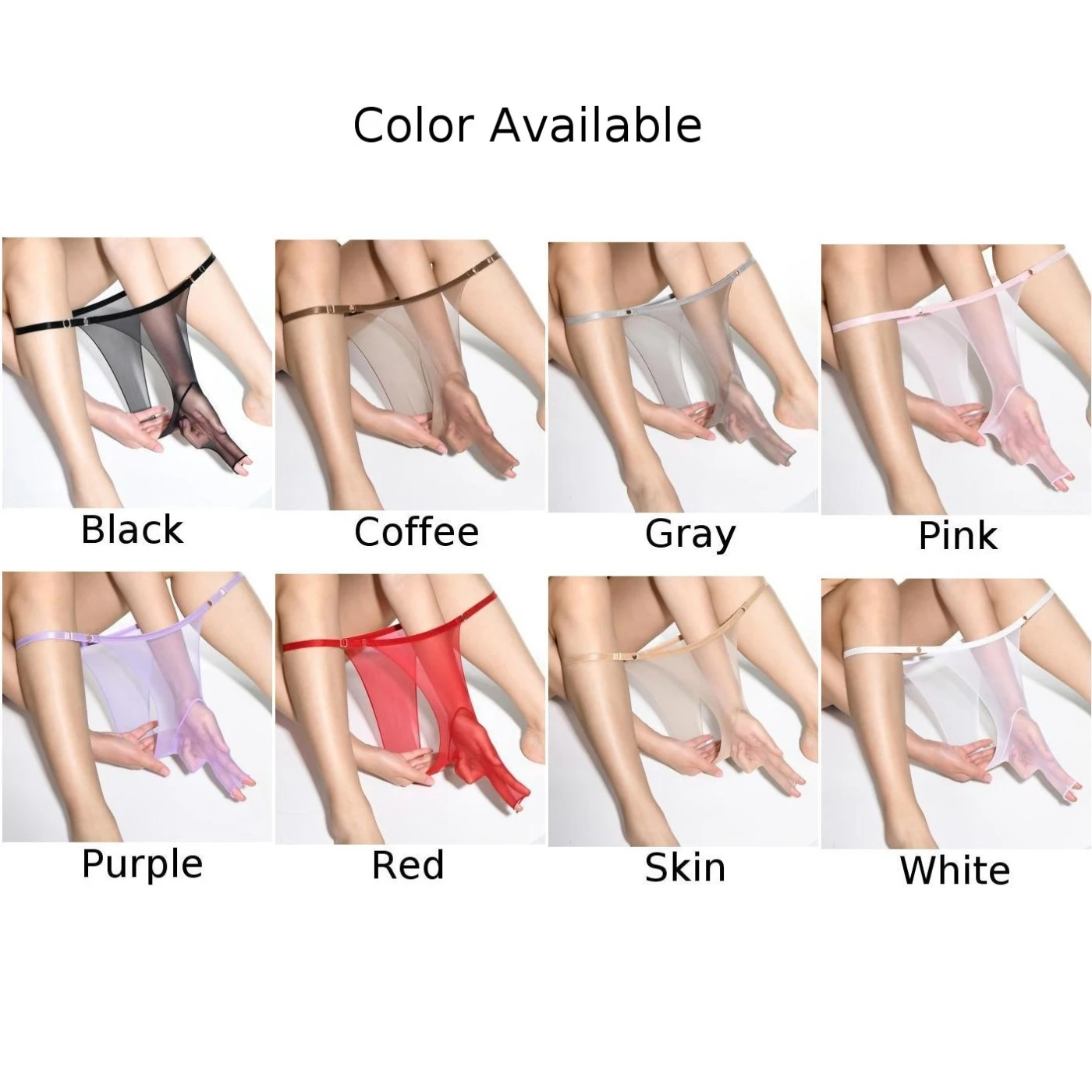 1pc Men\'s Sheer Panties Open Sheath Briefs Shorts Thongs Sexy Seamless Underwear Elastic Solid Color Male G-Strings