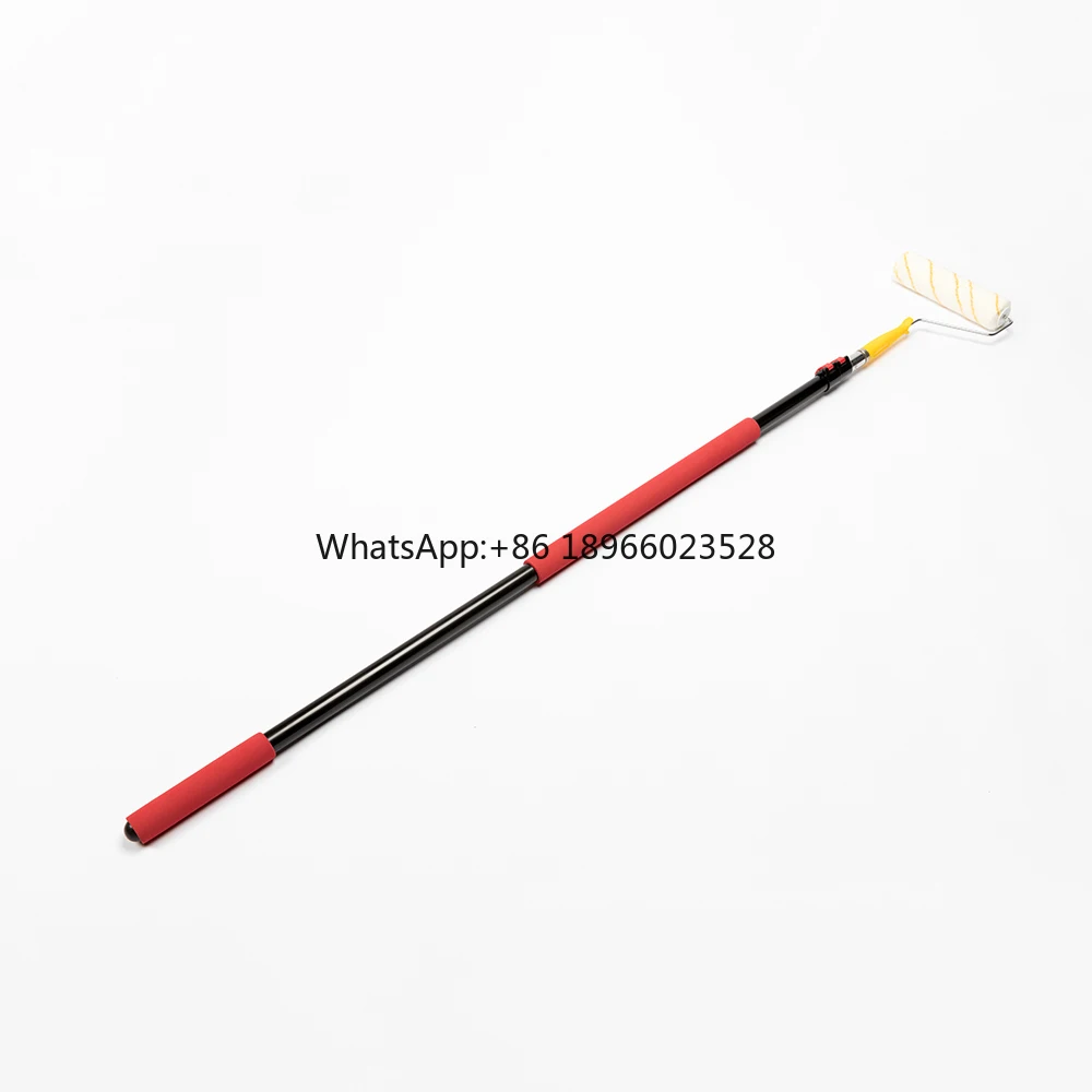 custom Multipurpose 2 section telescopic aluminum extendable handle paint roller extension pole