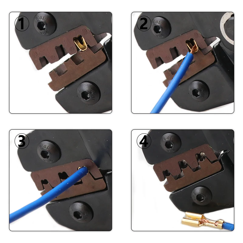 SN-28B Ratchet Crimper 0.25-1.0mm² (AWG28-18) & 28B die set changeable EDM cutting die sets for SN series