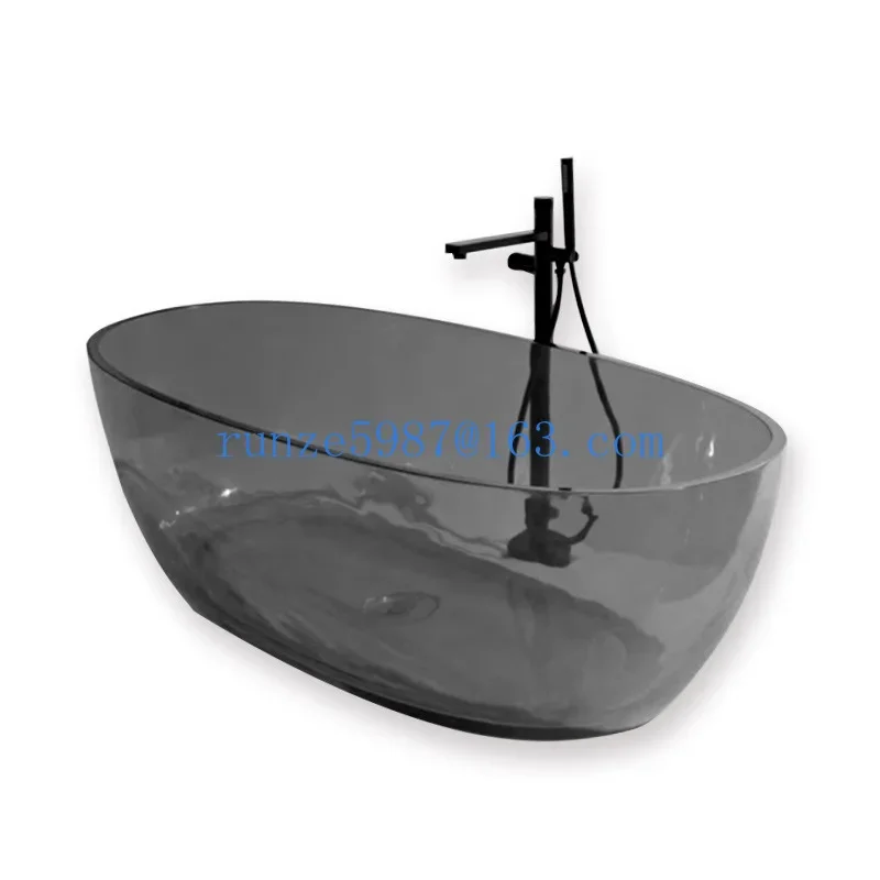 Bathroom Factory Acrylic Artificial Stone Transparent Bathtub B & B Small Double Bath