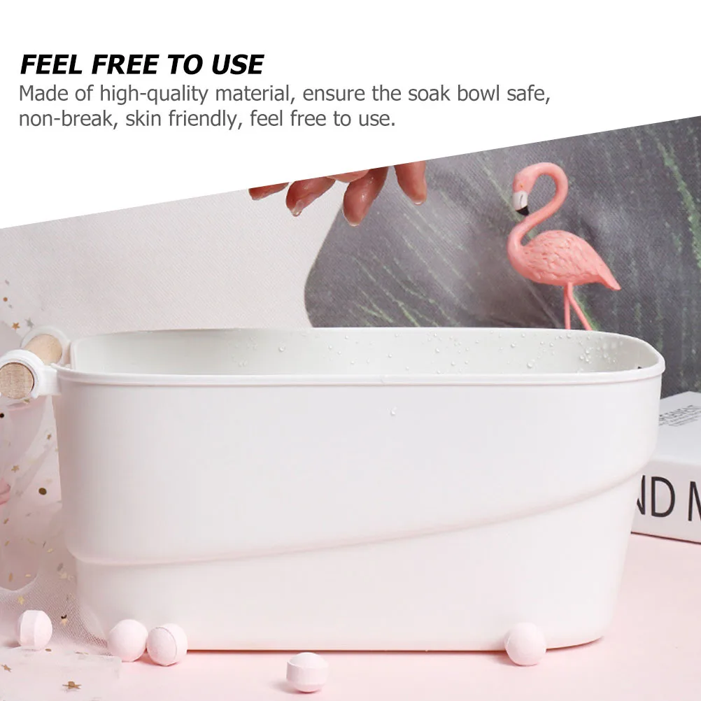 1개 매니큐어 손 관리 용기 일본 스타일 PP 플라스틱 네일 아트 담금 용기 살롱 네일 제거 치료 도구