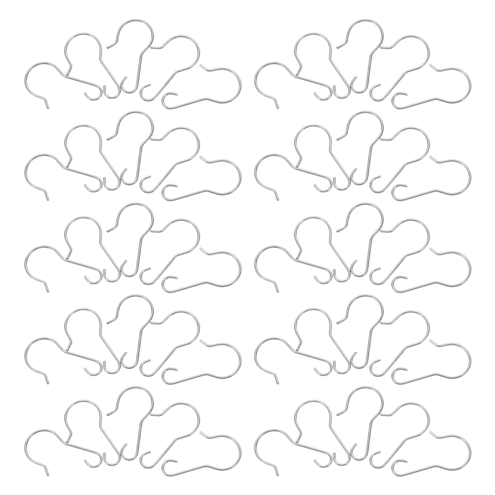 

200Pcs Ornament Hangers Metal Hooks for Hanging Decorations Indoor Outdoor Use Festive Touch Compact Design Ornament Hooks Mini