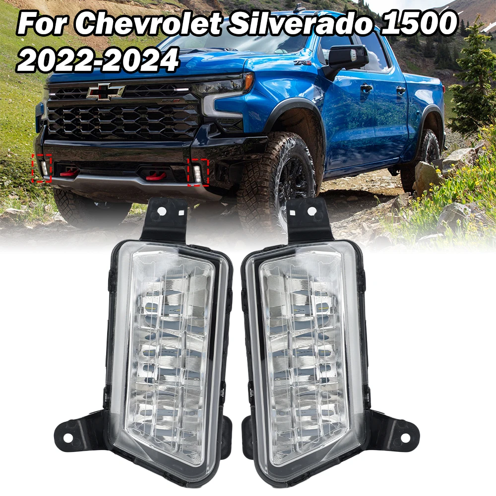 

For Chevrolet Silverado 1500 2022 2023 2024 Fog Light Headlight Front Bumper led Lamp Fog Lamp Auto Accessories 86787459