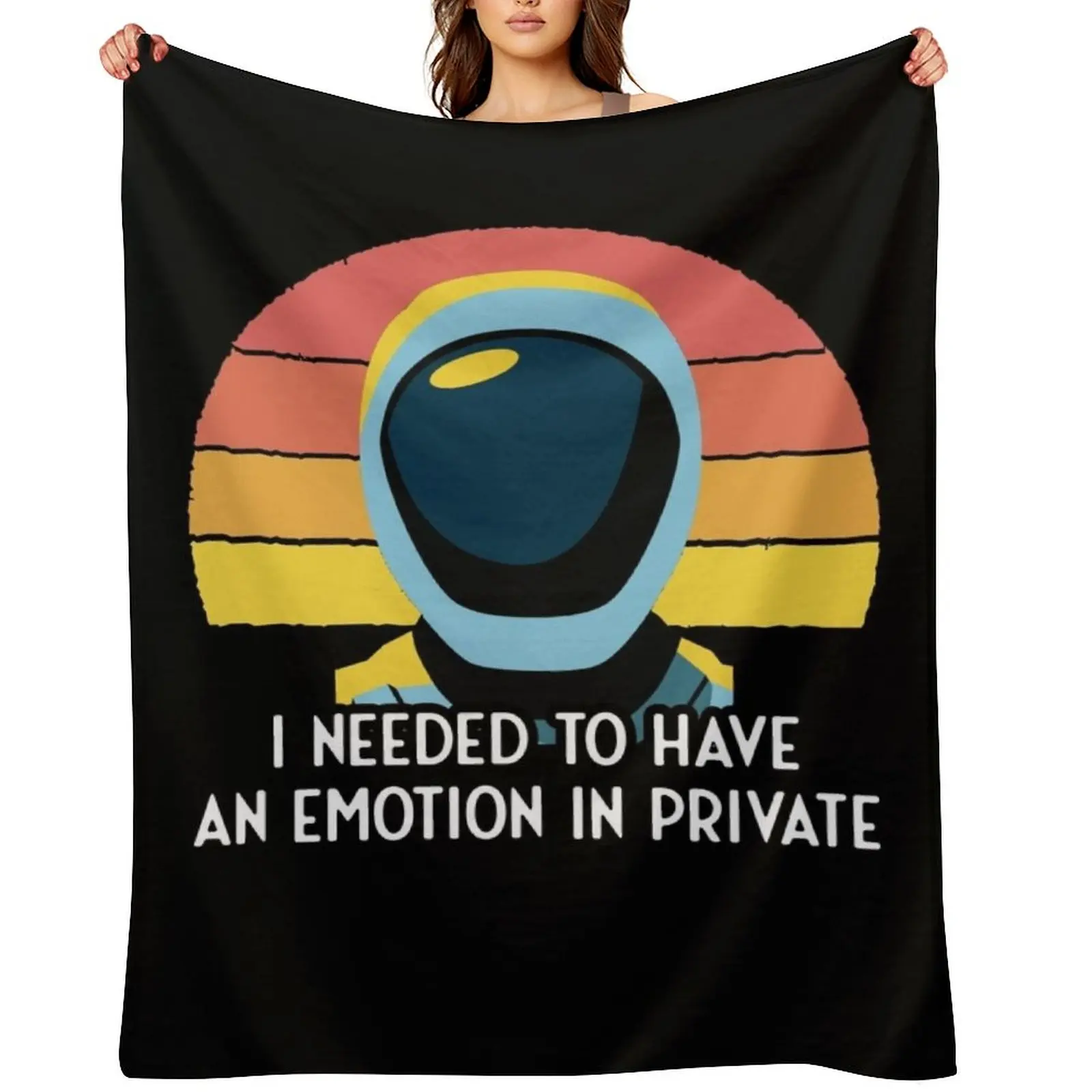 

Murderbot Diaries SecUnit Needs to Have an Emotion in Private Throw Blanket Luxury Designer Quilt Beach Soft Beds Blankets