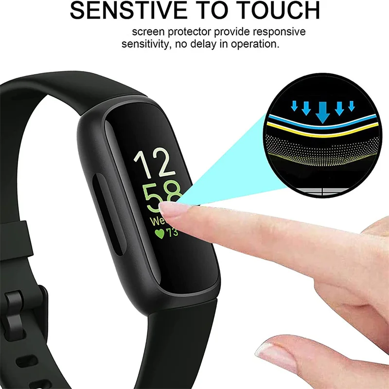 1/5pcs Protector Film for Fitbit Watch Inspire3 Screen Protectors 3D Composite Film For Fitbit Watch Inspire3 Series