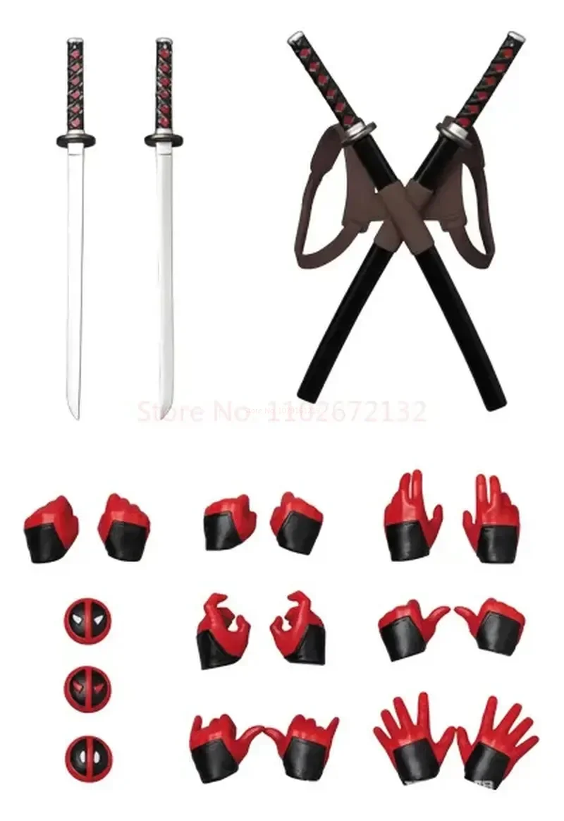 16cm mafex 082 marvel x-men deadpool figura de ação versão em quadrinhos modelo colecionável boneca de brinquedo legal presentes de festival de aniversário