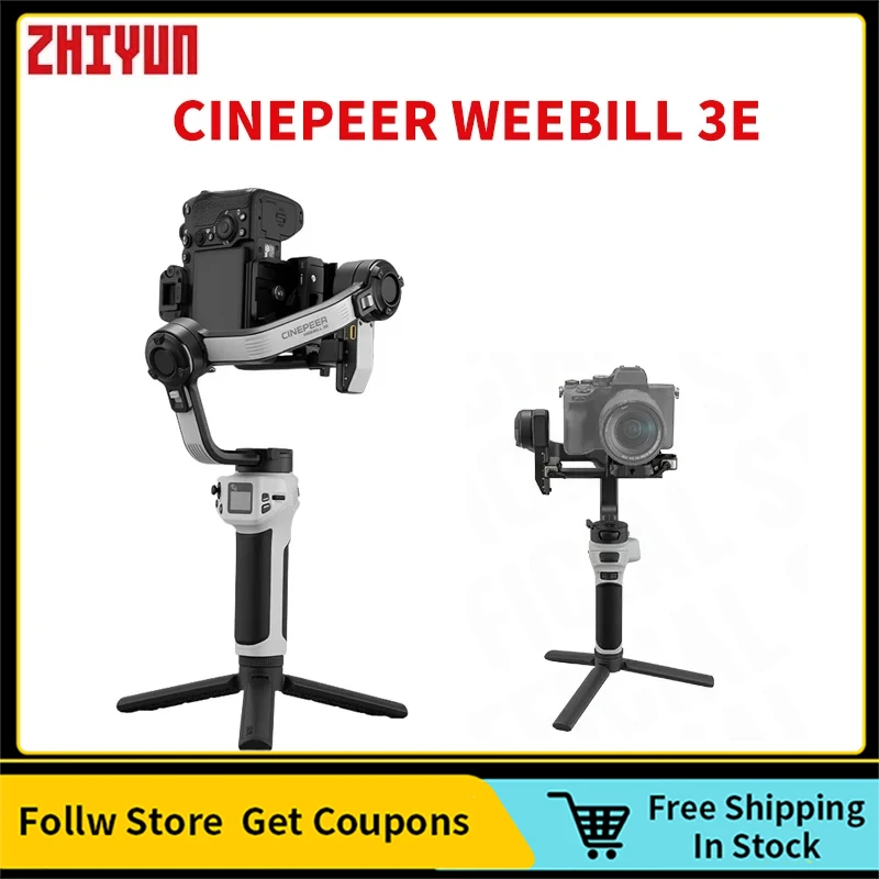 

ZHIYUN CINEPEER WEEBILL 3E 3-Axis Handheld Gimbals Camera Stabilizer Bluetooth 5.0 for DSLR Mirrorless Cameras