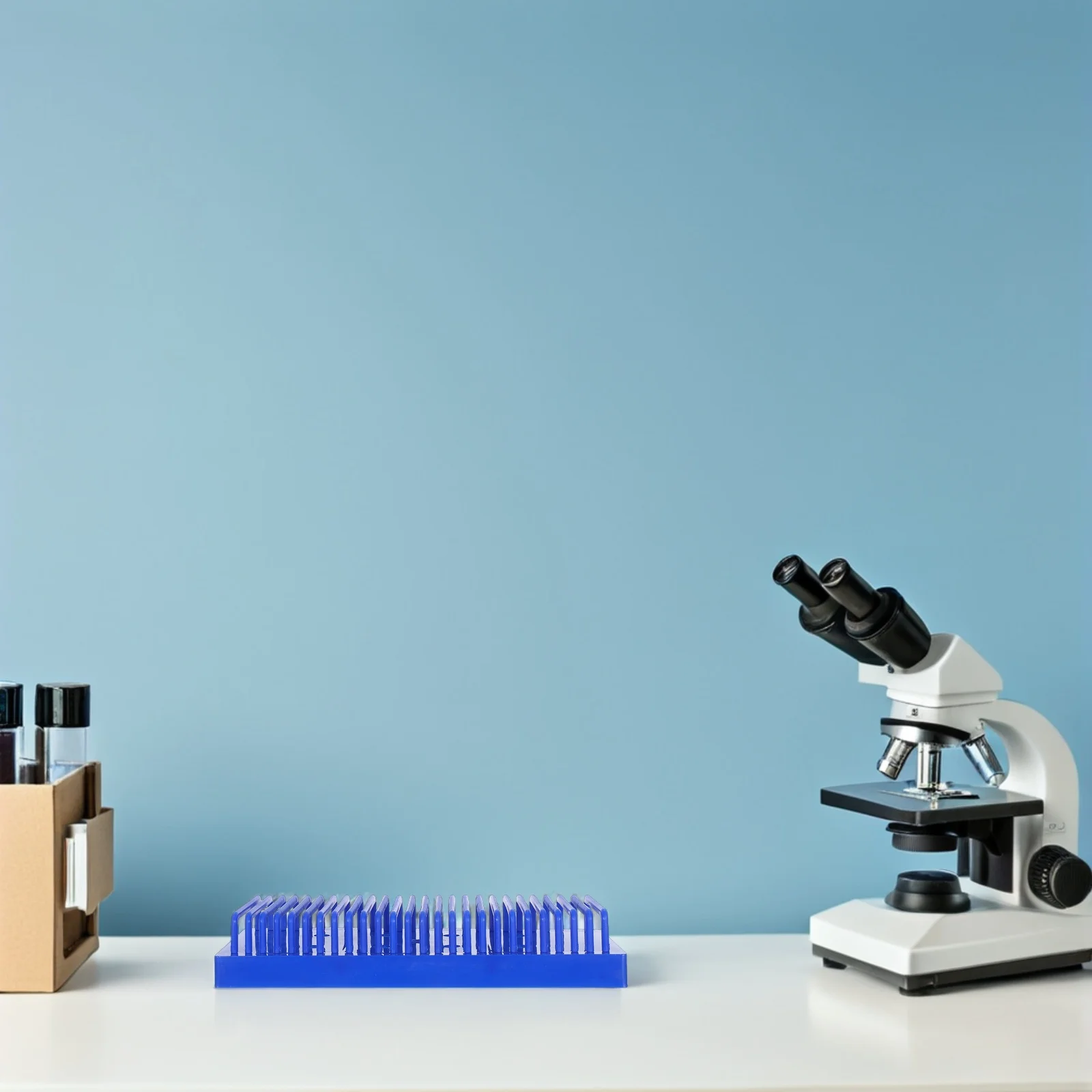 

Microscope Multi-Layer Plastic Staining Tools Glass Holder Lab Stand Sample Storage Drainage Rapid Drying Anti-Slip