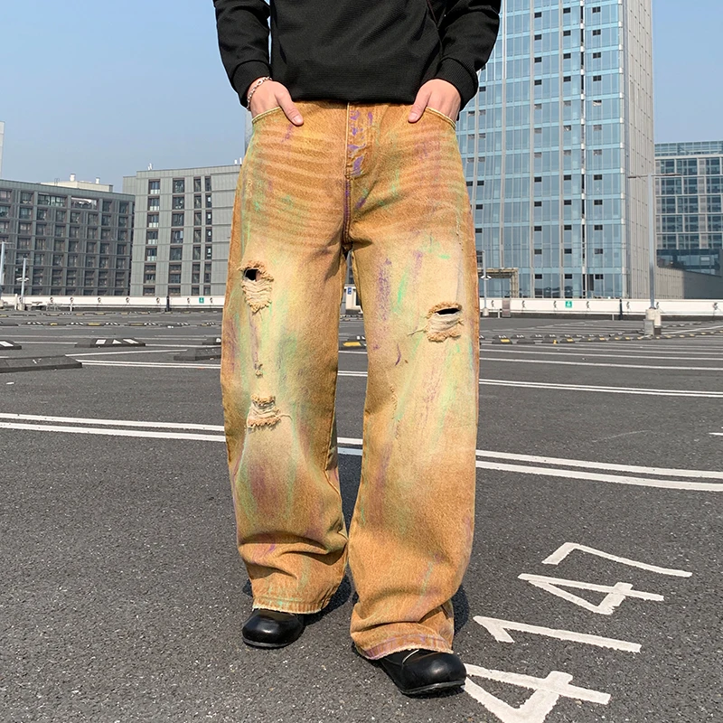 

Guangzhou Xintang Low Waist Men's Jeans Spring Hong Kong High End Luxury Brand Casual Comfortable Stretch Cotton Denim Pants