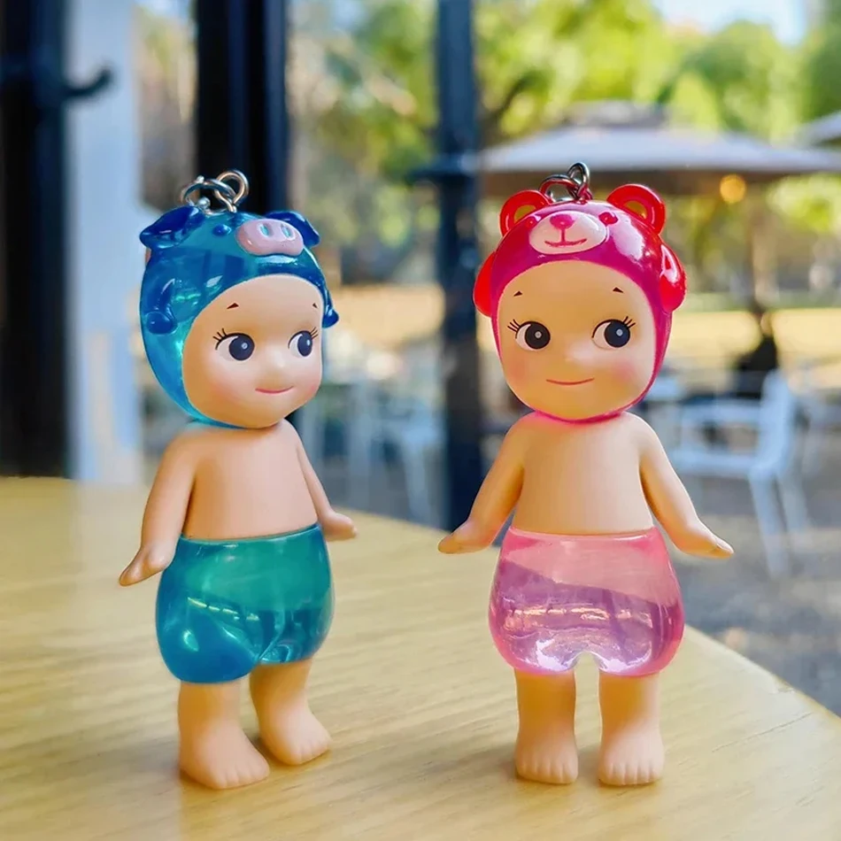 Casa de dulces llavero de Ángel caja ciega muñeca bolsa colgante hecho a mano creativo juguete de dibujos animados cumpleaños regalo del Día de San Valentín cajas misteriosas