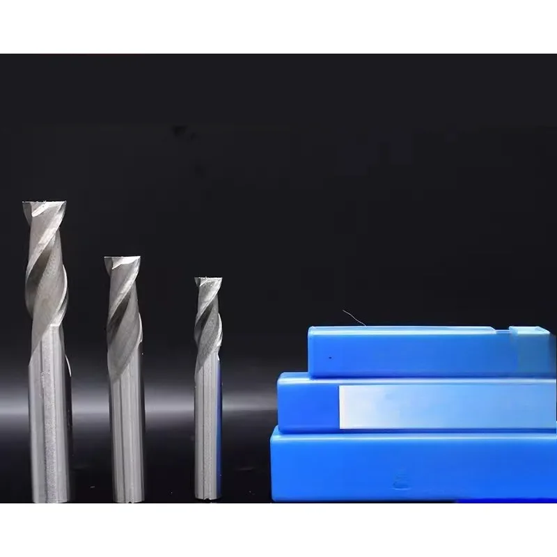 HSS Straight Shank End Mill 2 Flute 3 Flute 4 Flute Keyway Milling Cutter Super Hard Flat Bottom CNC Cutting Tool