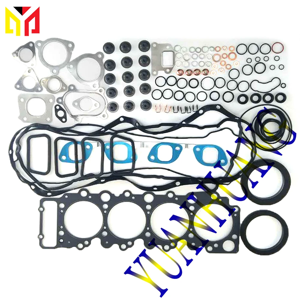 4HL1 Engine Rebuild Kit for Isuzu NPR NQR GMC Truck Loader 5.2L EX200-3 ZX210F-3 ZX290F-3 CX210B 210X2 CX240B Diesel Excavators