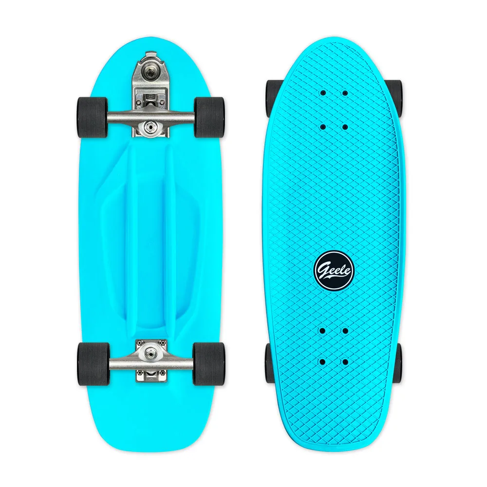 

Пластиковый скейтборд для серфинга, скейтборд для взрослых, с креплением для водного бриджа, готовый к катанию, лонгборд, дека 73 см