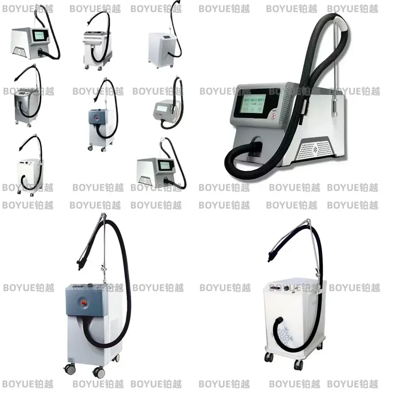 Portable Cryo Cooling Device for Tattoo Skin Care Cold Air Compressor Machine Auxiliary Beauty Instrument Ice Pack System