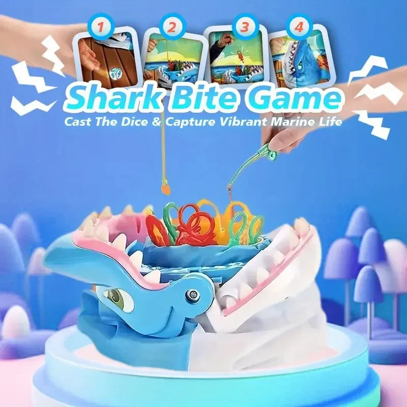 Jeux familiaux de morsure de requin, créatures marines colorées, fête d'aventure de pêche pour enfants et adultes, jouets de noël et d'anniversaire, cadeaux
