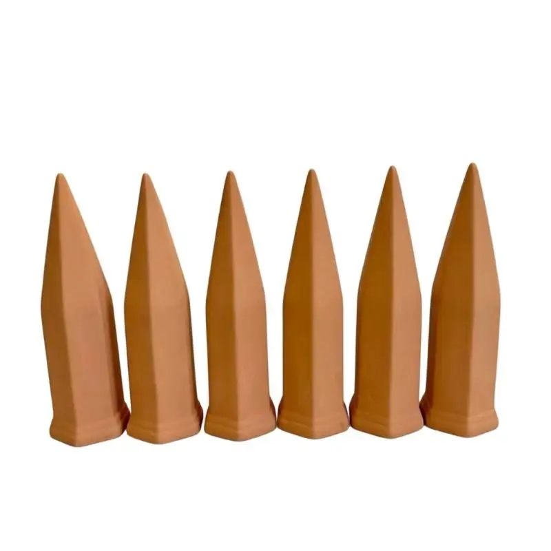 

Ceramic Automatic Watering Spikes For Garden 6 Pack Slow Release Moisture System Irrigation Device D2RD