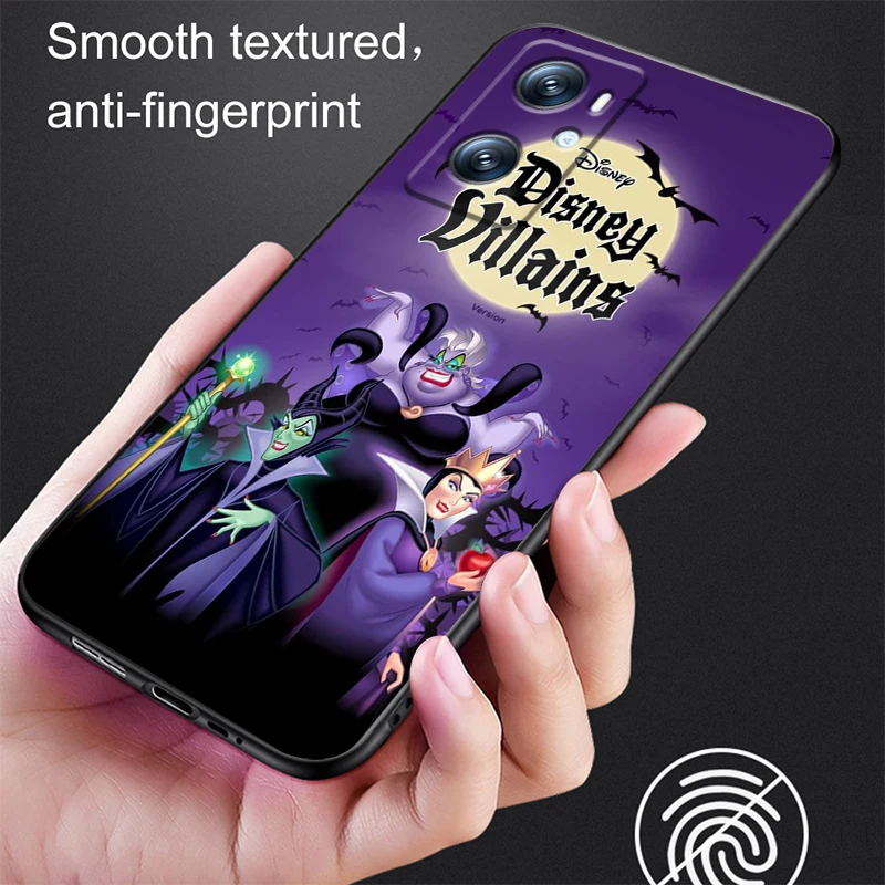 Disney-Coque de téléphone noire pour OPPO, Villainous Queen, Find X6, X5 Bery, A54S, A5, A94, A16, A53S, A57, A74, A72, A98, A78, A96, A9, 5G