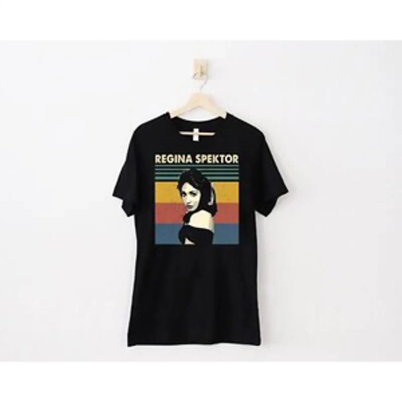 Camiseta vintage Regina Spektor, camiseta informal lavada estilo vintage para uso diario, ropa urbana cómoda con gráfico para hombre