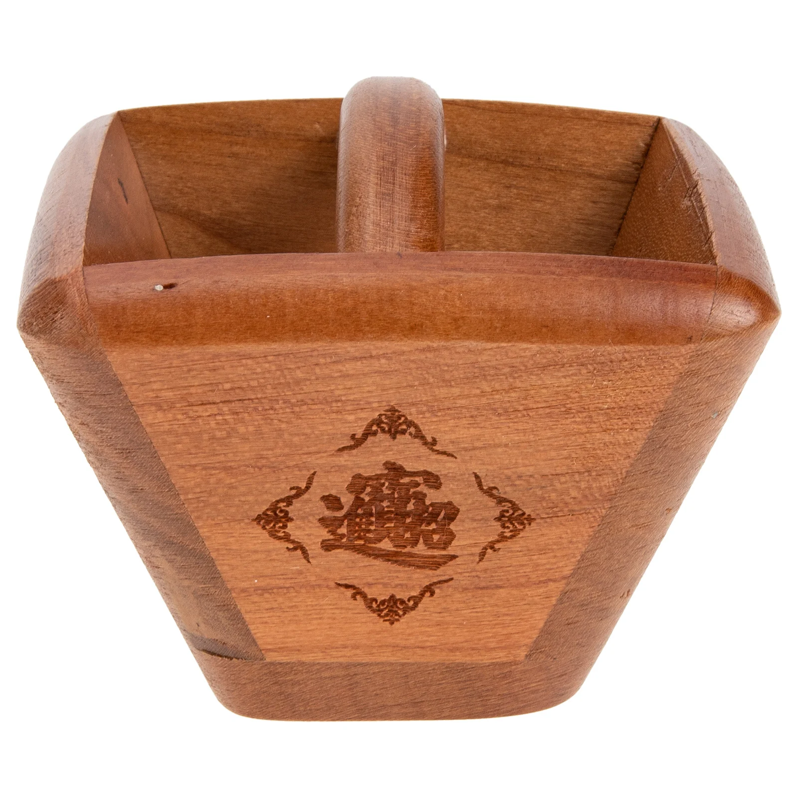 

Wooden Rice Bucket Decor Holder Ornament Compact Size Desktop Decor Living Room Study Wine Cabinet Creative Wooden