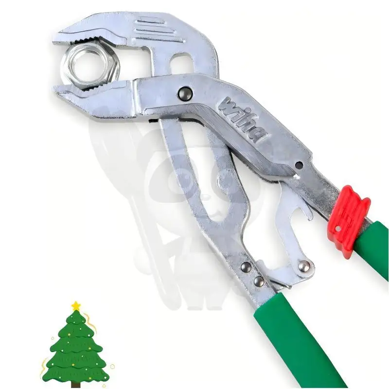 

WIHA 47243 Adjustable Water Pump Plier 2025 Christmas Limited Edition Non-Slip for Pipes/Bolts Multi-Function Mini Pipe Wrench