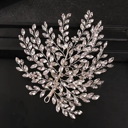 Flashing Ornaments Rhinestone Pearl Bridal Hair Clip Accessories Jewelry Wedding Elegant Crystal Bride Hair Comb Headwear