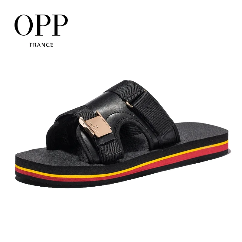 

OPP New Summer Sandals Men Casual Soft Mesh Couple Beach Slippers Men Foam HooK&Loop Flip-flops Slipper Men Slides Sandalias