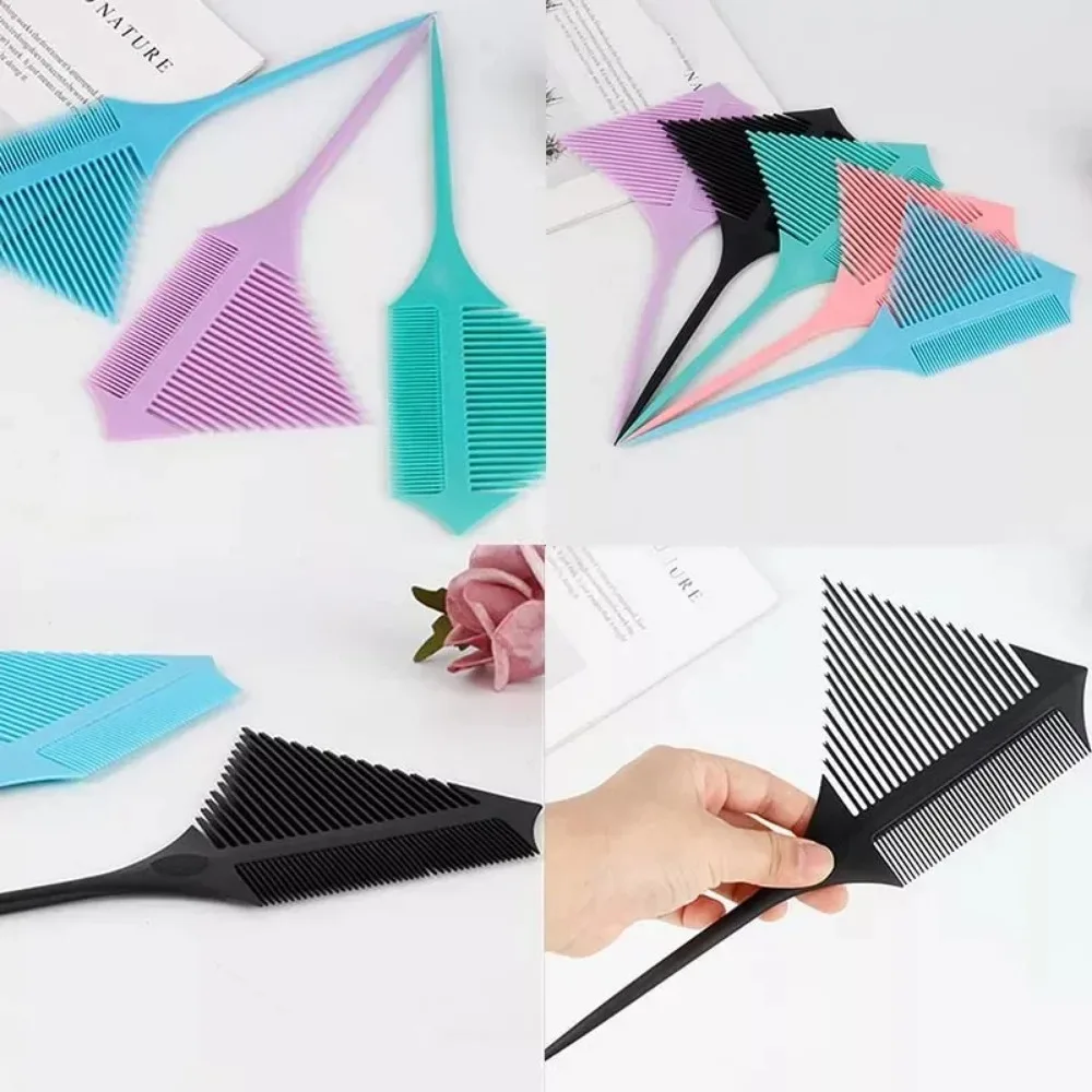 Hair Dyeing Comb Multifunctional Pointed-tail Triangle Pick Comb Anti-static Split Teeth Portable Comb расческа для волос 머리핀