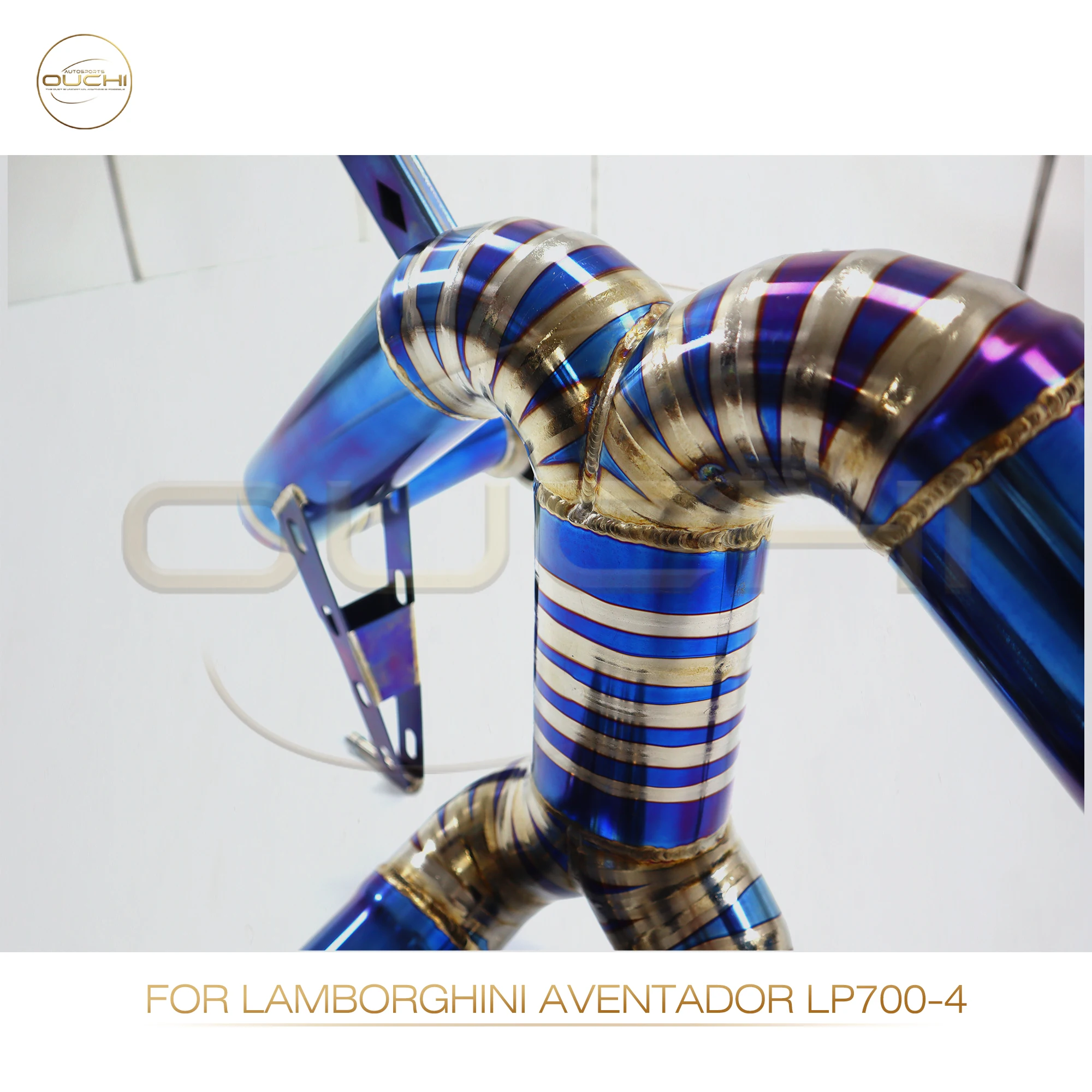 Performance Catback Downpipe for Lamborghini Aventador LP700-4 6.5 V12 2016-2021 OUCHI  Titanium Exhaust System Valve Muffler