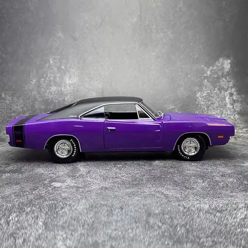 1/18 Maisto Car Model Dodge Challenger R/T Racing Car Model Ornament Collection Alloy Display Custom Boy Birthday Toy Gift - Image 2