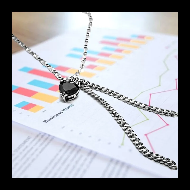 

Простой и креативный кулон «Любовь в форме сердца», цепочка на ключицу, женское ожерелье, японский и корейский персонализированный ретро