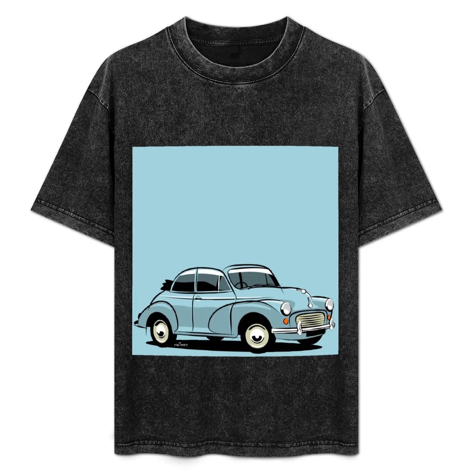 

Morris Minor 1000 tourer blue T-Shirt Classic Crew Neck Cotton T-Shirt