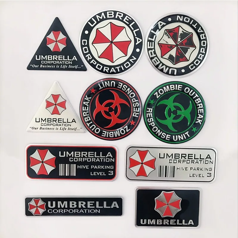 

High-quality Car Modification 3D Stereoscopic Car Stickers Resident Evil Protective Umbrellas Body Decoration Scratch Coverage