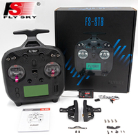 Flysky FS-ST8 2.4G 10CH ANT RGB Assistant 3.0 Radio Transmitter with FS-SR8 Receiver for RC Airplane Car Boat Robot FPV Drone