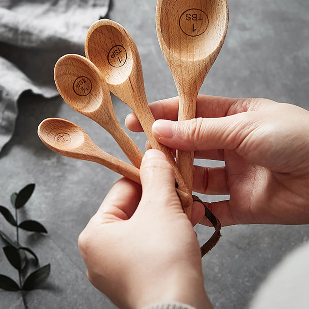 Juego de cucharas medidoras de panadería, herramientas de cocina, cuchara para café y azúcar, cucharas marcadas de mililitre precisas, utensilios de medición, 4 Uds.