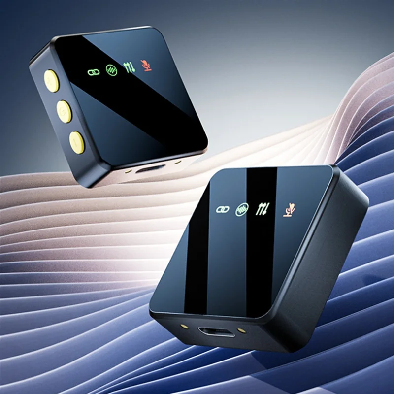 【جديد】ميكروفون Lavalier اللاسلكي المانعة للضوضاء، من النوع C من واحد إلى اثنين، مثالي لبطاقة الصوت المباشرة الخارجية وبث الصوت والفيديو