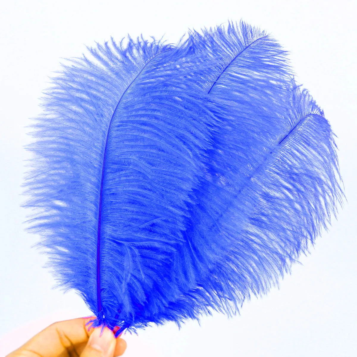 

20Pcs Dark Blue Natural Ostrich 25-30Cm Long Craft Trimmings for Wedding Party Costume Home Decoration Ostrich